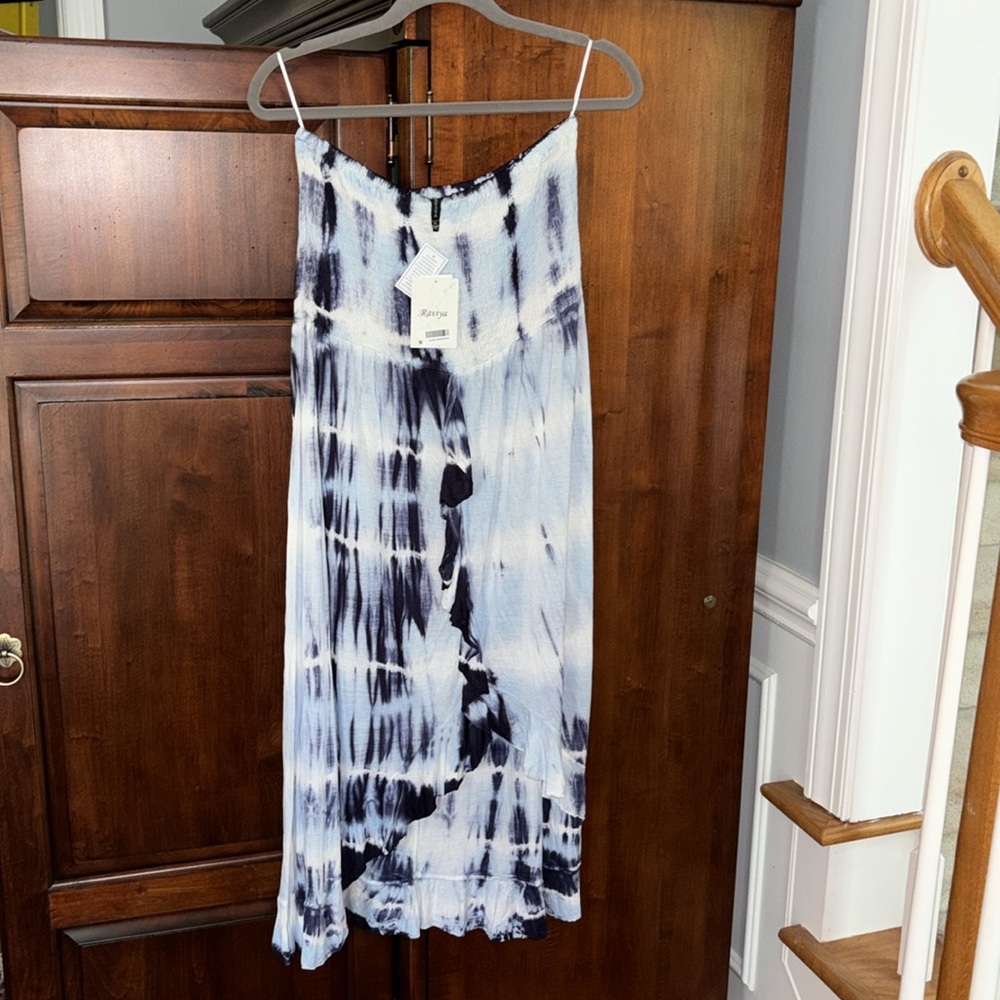 NWT Strapless Tie Dye Coverup Swim Dress - Picture 5 of 12
